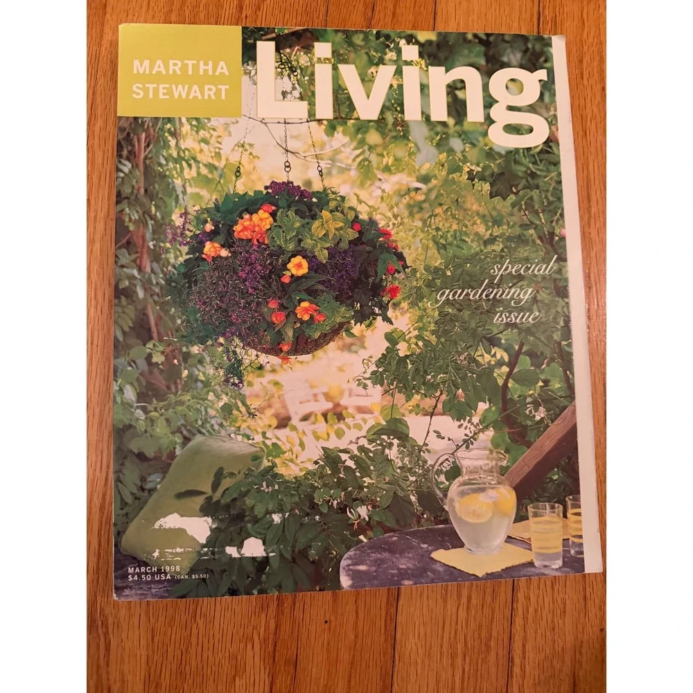 Martha Stewart Living Magazine March 1998 Special Gardening Issue Vintage